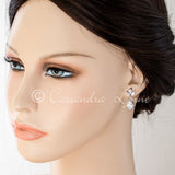 Wedding Earrings with CZ Pear Drop - Earrings - Cassandra Lynne