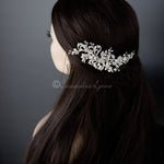Wedding Hair Clip of Crystal Flowers and Pearls - Hair Clips - Cassandra Lynne