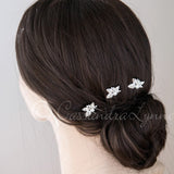 Wedding Hair Pin with Elegant Marquise Jewels - Hair Pins - Cassandra Lynne