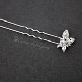 Wedding Hair Pin with Elegant Marquise Jewels - Hair Pins - Cassandra Lynne