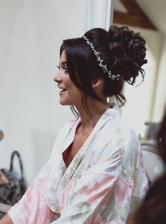 Wedding Hair Vine Headband of Freshwater Pearls and Rhinestones - Hair Vine - Cassandra Lynne