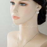 Wedding Jewelry Set of Pearl Drops Necklace - Necklace Set - Cassandra Lynne