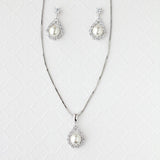 Wedding Jewelry Set of Pearl Drops Necklace - Necklace Set - Cassandra Lynne