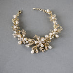 Wedding Pearl Bridal Bracelet with Crystals - Bracelet - Cassandra Lynne