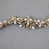Wedding Pearl Bridal Bracelet with Crystals - Bracelet - Cassandra Lynne