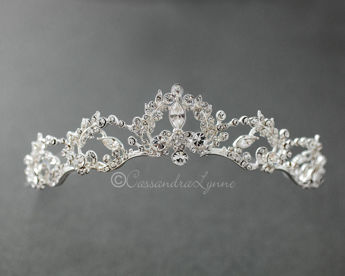 Wedding Tiara with Marquise Vine Design - Tiara - Cassandra Lynne