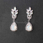 White and Pink Opal Crystal Earrings - Earrings - Cassandra Lynne