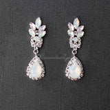 White and Pink Opal Crystal Earrings - Earrings - Cassandra Lynne