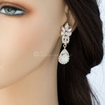 White and Pink Opal Crystal Earrings - Earrings - Cassandra Lynne