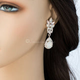 White and Pink Opal Crystal Earrings - Earrings - Cassandra Lynne