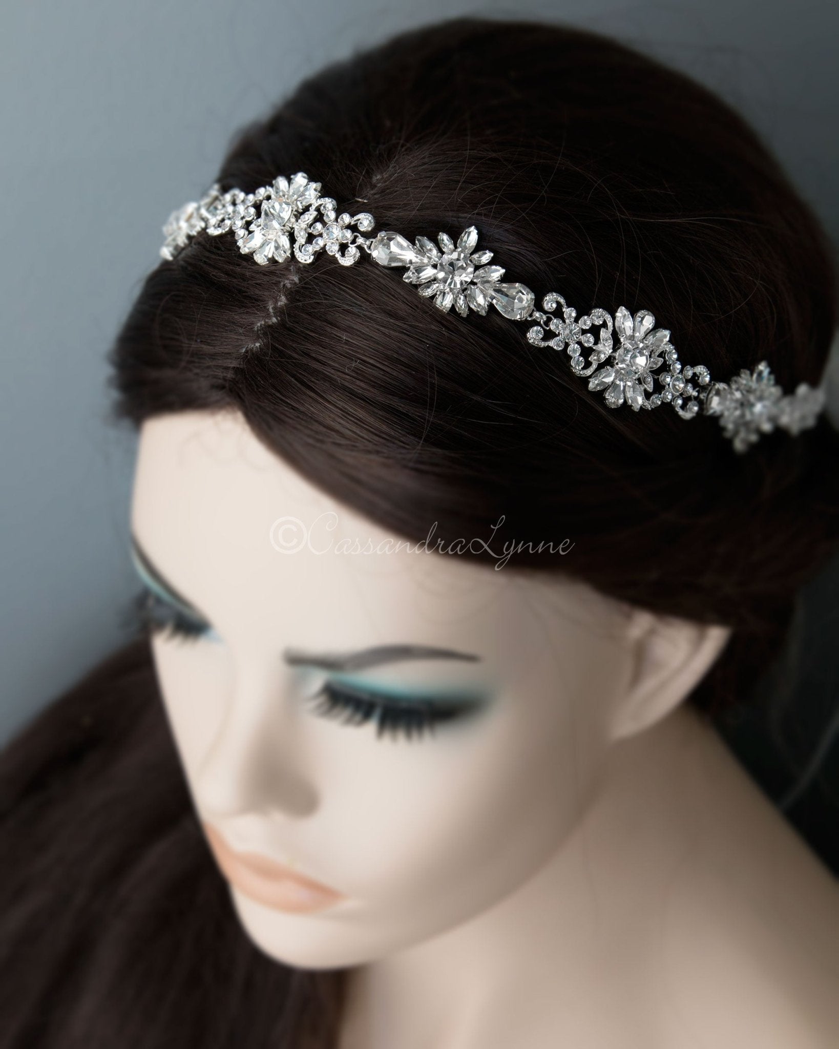 Elegant Crystal Wedding Headband - Cassandra Lynne
